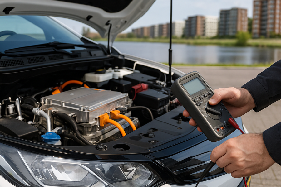 Afbeelding bij artikel: Elektrische auto batterij testen: essentieel voor optimale prestaties in Almere